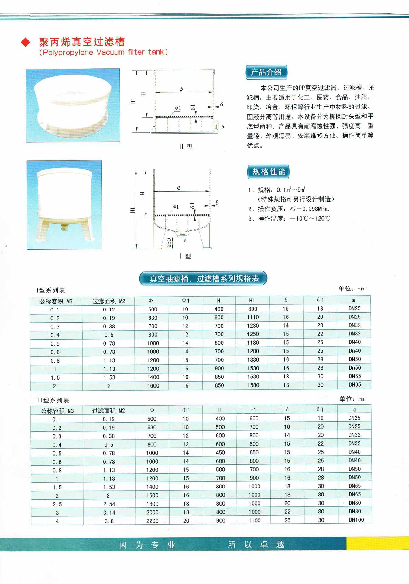 聚丙烯真空过滤器